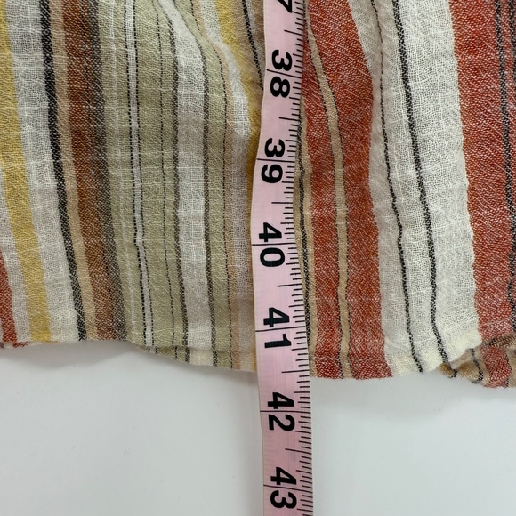 Linda Anderson Dress Women XXL Multicolor Sleeveless Stripe Tiered Maxi House - Picture 14 of 15